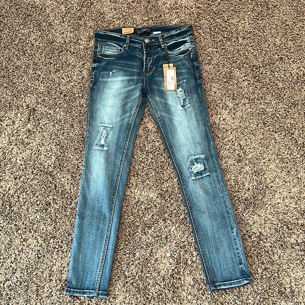Girls Silver jeans